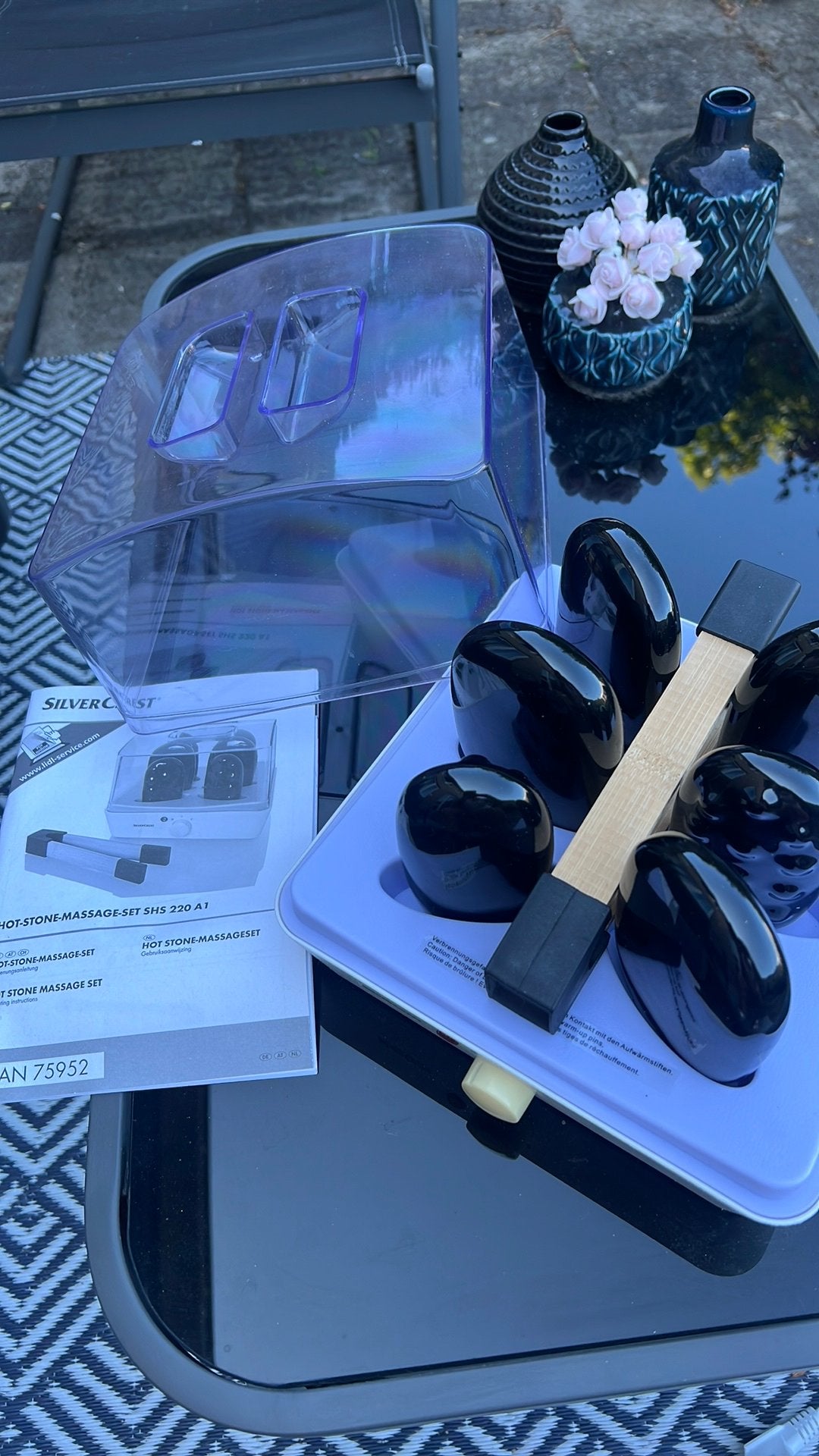 Silvercrest hot stone massage set. Nieuw., Ophalen, Zo goed als nieuw, Hotstone