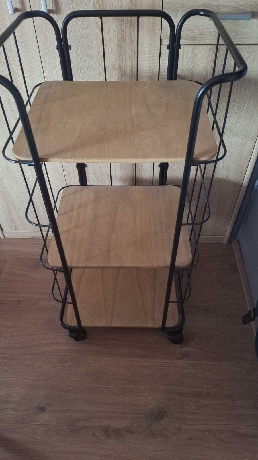 Vintage serveerwagen/trolley met 3 planken, Ophalen