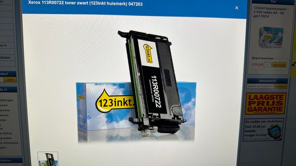 Xerox phaser 6180 laserprinter toner zwart hoge capaciteit, Ophalen, Nieuw, Toner
