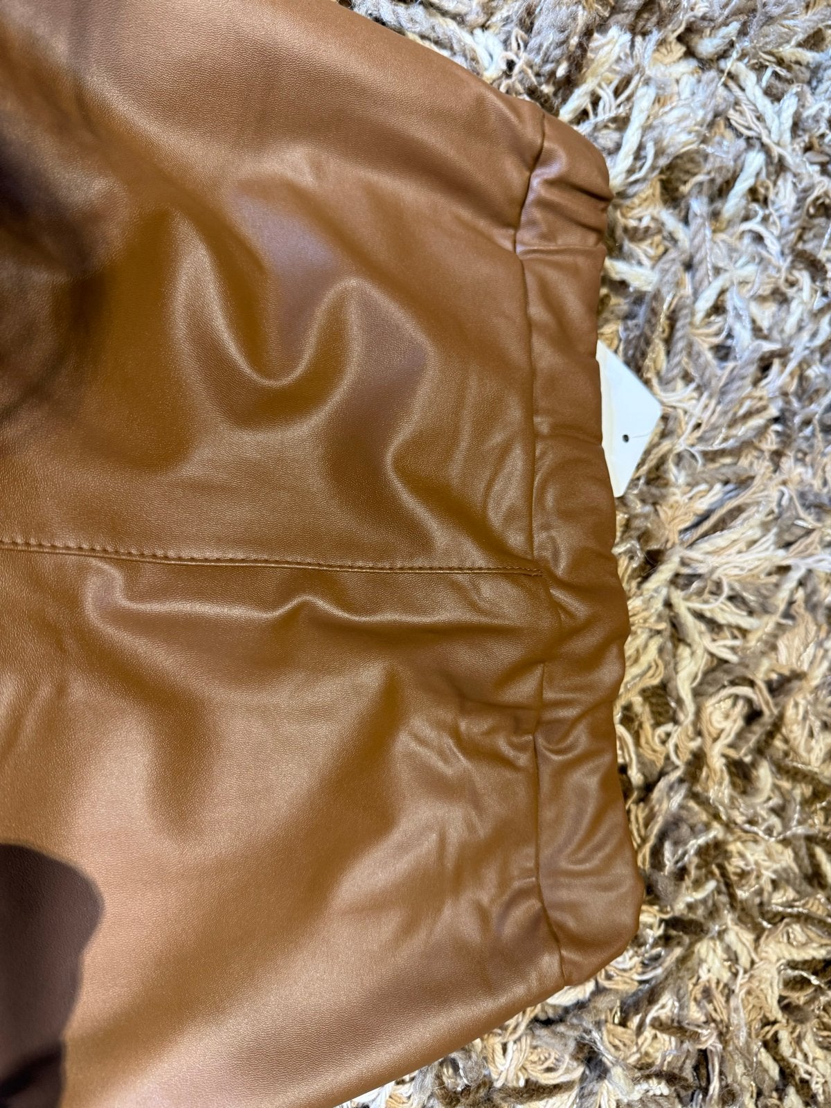 Copperose Paris Bruine Faux Leren Legging - Nieuw met label, Kleding | Dames, Bruin, Nieuw, Ophalen of Verzenden, Maat 36 (S)
