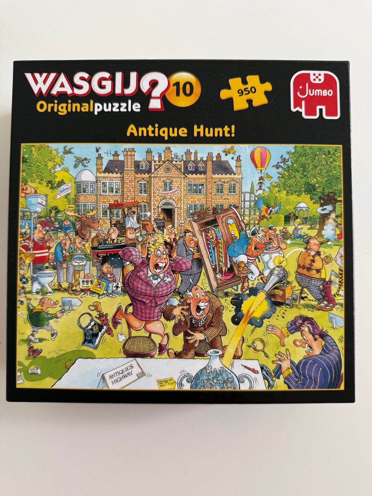 Wasgij? Original puzzel 950 stukjes, nummer 10. Antique hunt, Ophalen, 500 t/m 1500 stukjes, Zo goed als nieuw
