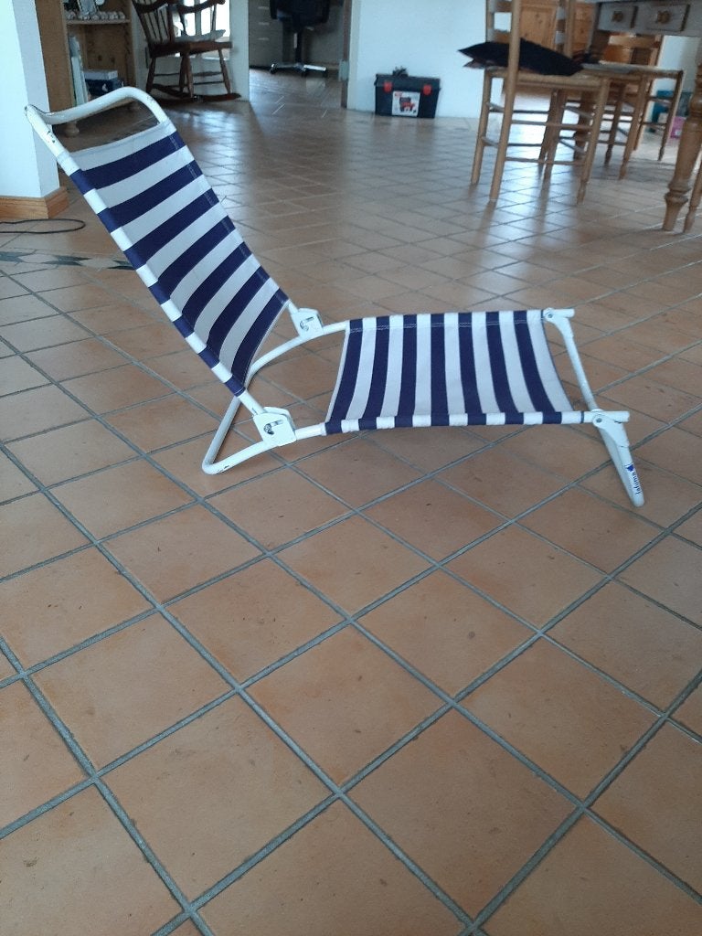 Lage strandstoel / campingstoel / visstoel Lafuma, Ophalen, Gebruikt, Campingstoel