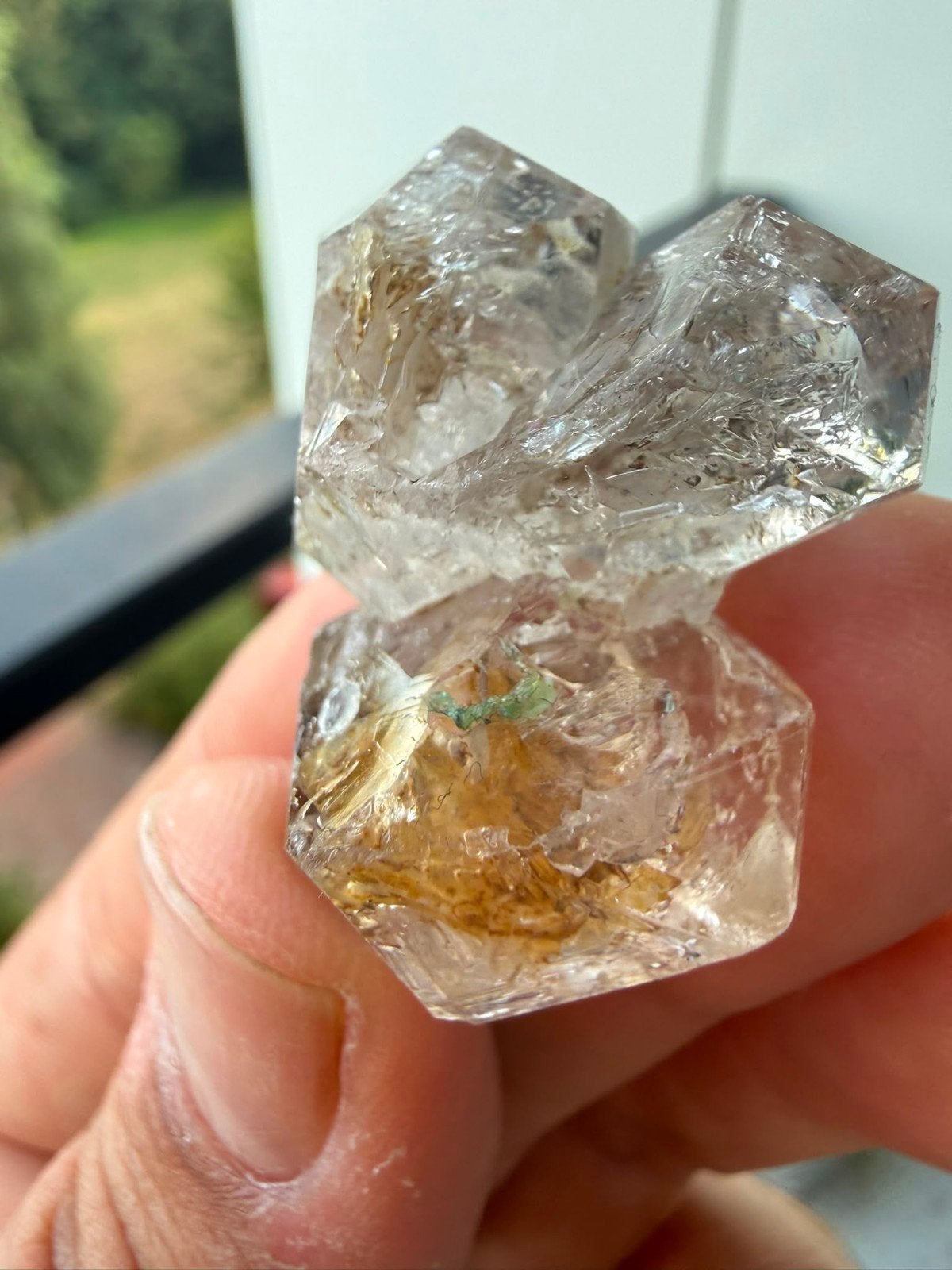 Herkimer Diamant Kwarts Kristal Cluster N195, Ophalen of Verzenden