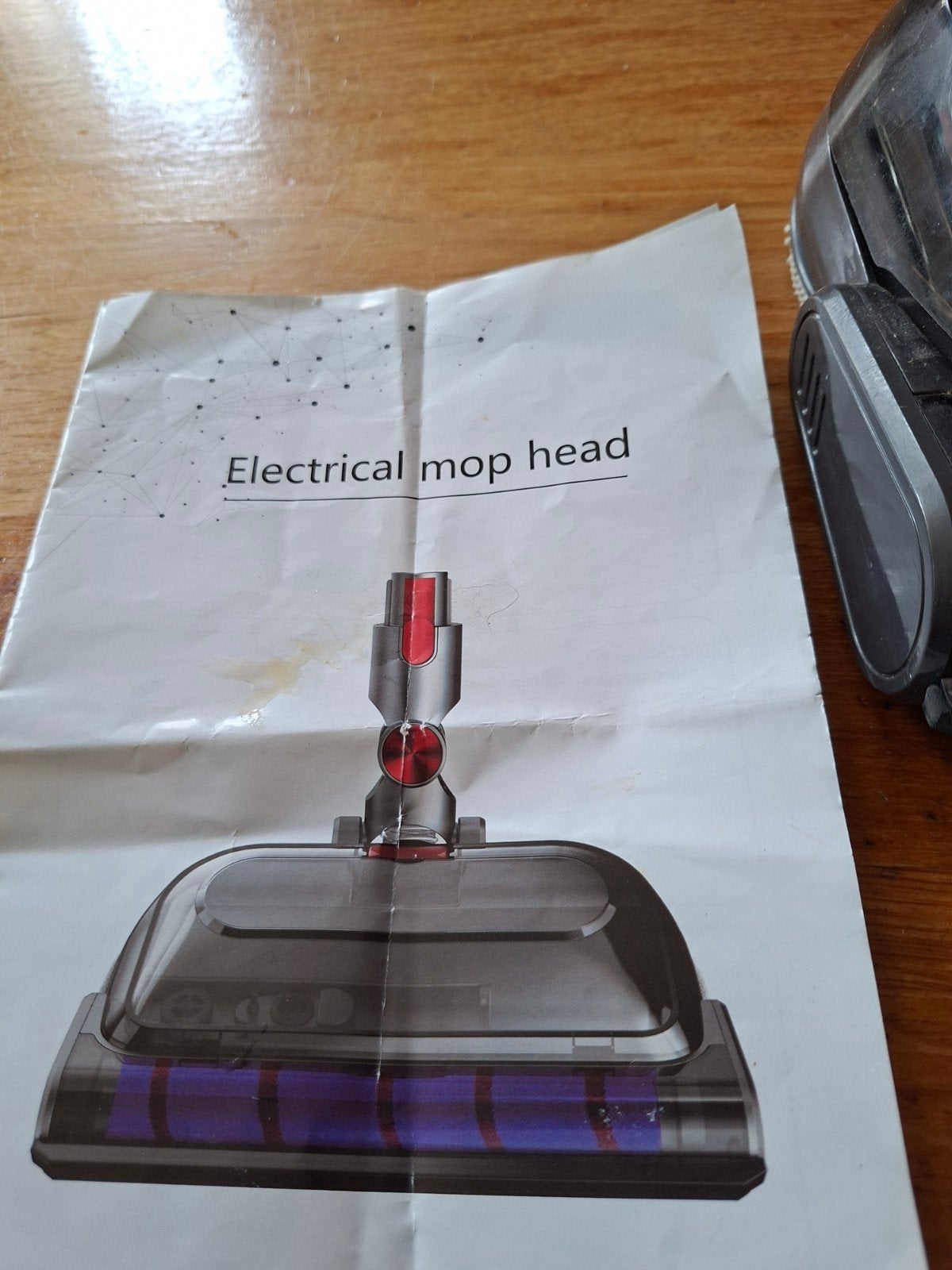 Elektrische dweilkop voor stofzuiger - T8 model, Ophalen, Overige merken, Gebruikt, Dweilfunctie