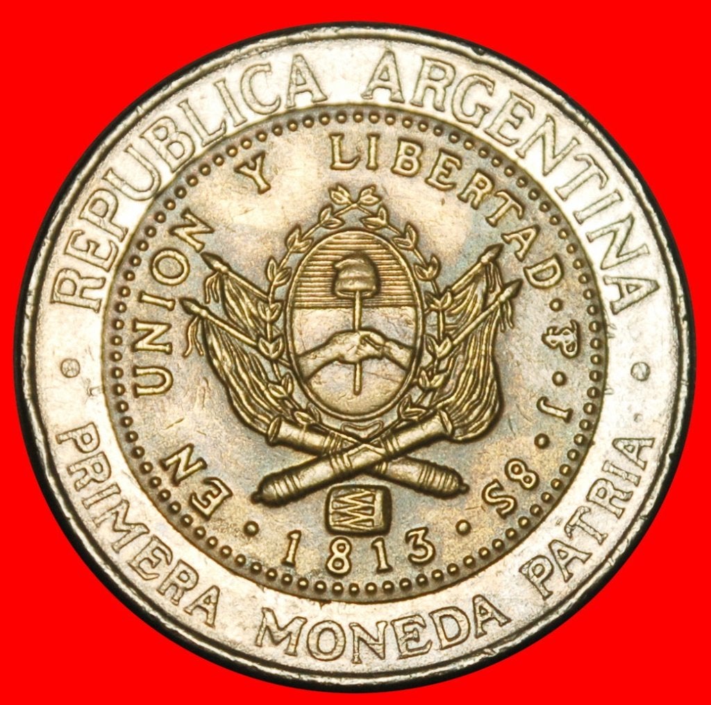 Ⰺ KOREA, BRITAIN, MEXICO, ITALY: ARGENTINA 1 PESO 1996 I1!, Ophalen of Verzenden, Zuid-Amerika, Losse munt