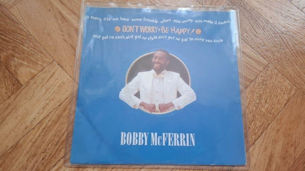 Single - Bobby McFerrin – Don't Worry - Be Happy!, Cd's en Dvd's, Vinyl Singles, Gebruikt, 7 inch, Ophalen of Verzenden, Reggae en Ska