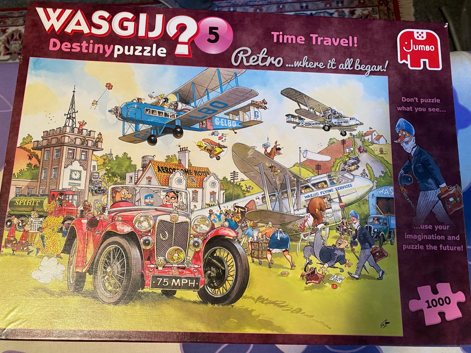 Wasgij Destiny 5: Time Travel! Retro Legpuzzel 1000 stukjes, Ophalen of Verzenden, 500 t/m 1500 stukjes, Nieuw, Legpuzzel