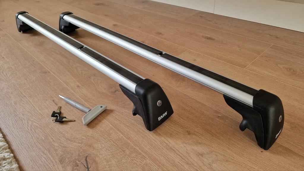 Originele BMW Dakdragers E91 – Compleet met sleutels, Ophalen, Zo goed als nieuw