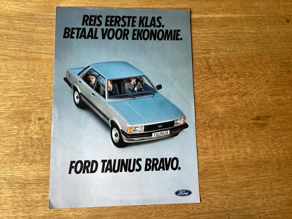 Ford Taunus Bravo Brochure - 1982, Ophalen of Verzenden, Gelezen, Ford