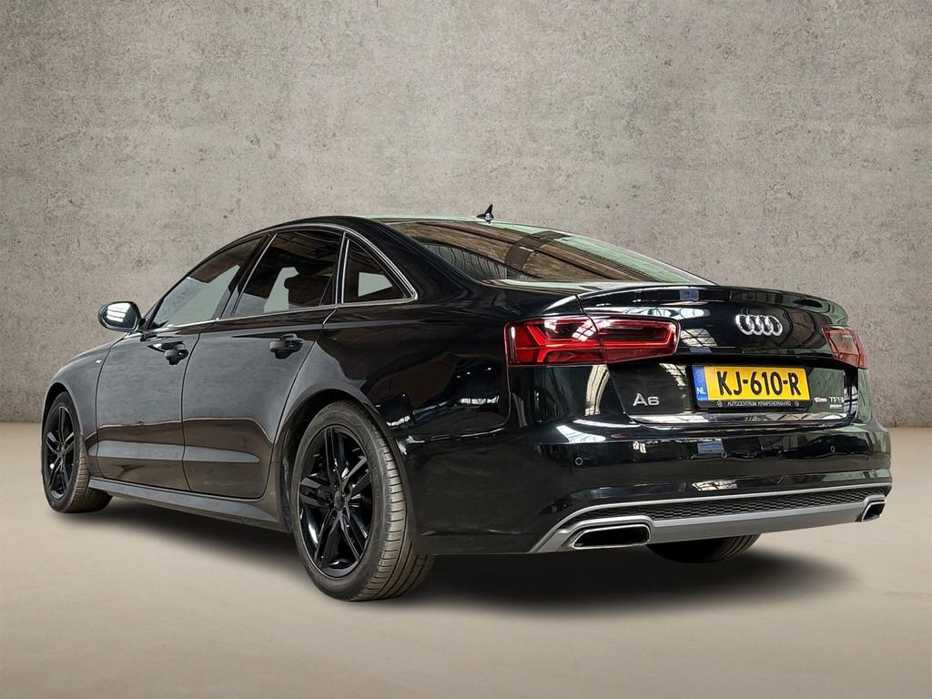 Audi A6 1.8 TFSI S-Line Sport 191Pk Automaat (2X S-LINE, LOG, 12 maanden, Gebruikt, Leder en Stof, Zwart
