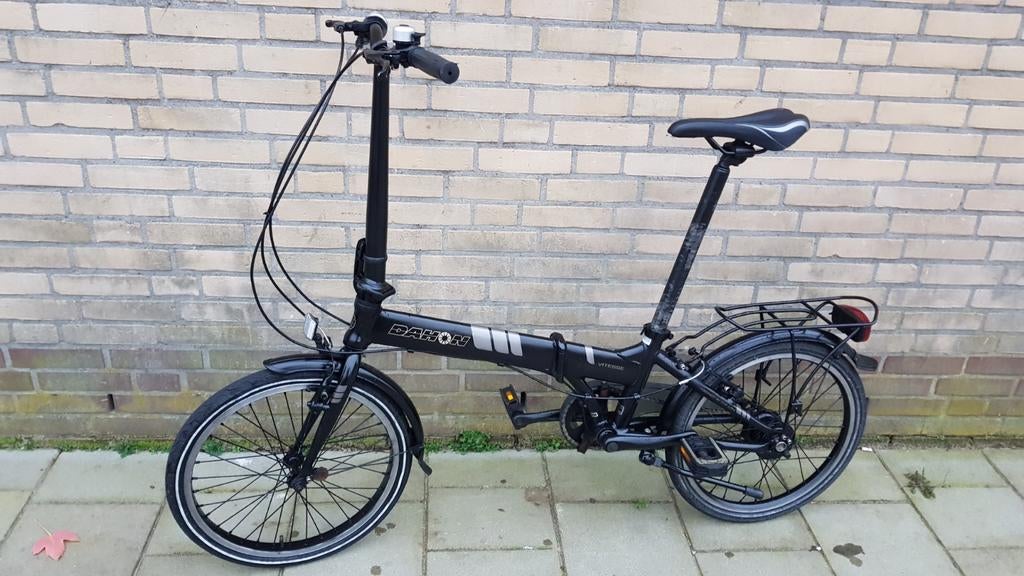 Nette vouwfiets Dahon vitesse 7 speed zwart nog als nieuw, Fietsen en Brommers, 20 inch of meer, Velgrem, Versnellingen, Ophalen of Verzenden