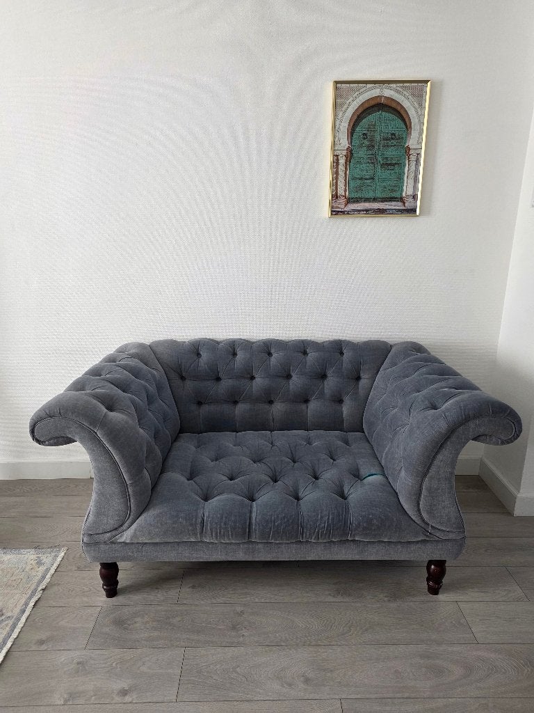 The Loft Home Diana 1,5-zits bank blauw, Ophalen, Gebruikt, Overige maten, 150 tot 200 cm