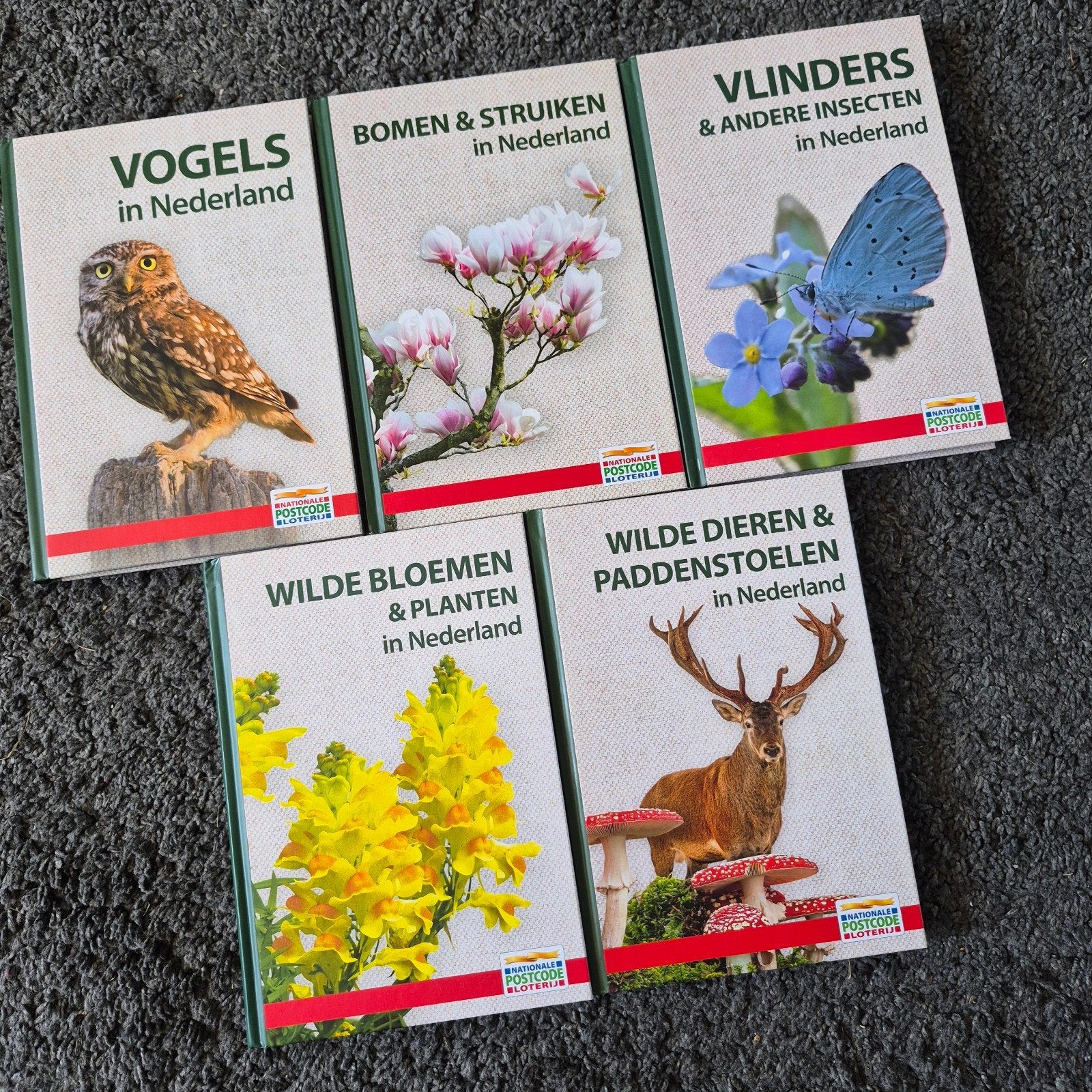 Nationale Postcode Loterij Natuurboeken (5-delige set), Boeken, Ophalen of Verzenden, Nieuw, Natuur algemeen, Diverse auteurs