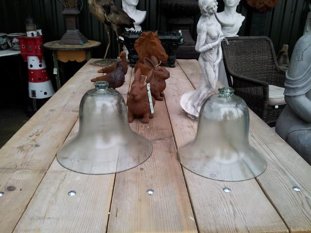 Glazen stolp of glas stolpen 20 cm doorsnee en 16 cm hoog, Ophalen