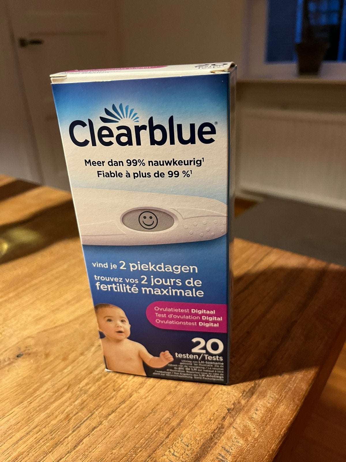 Clearblue ovulatietest, Kinderen en Baby's, Verzenden, Zo goed als nieuw