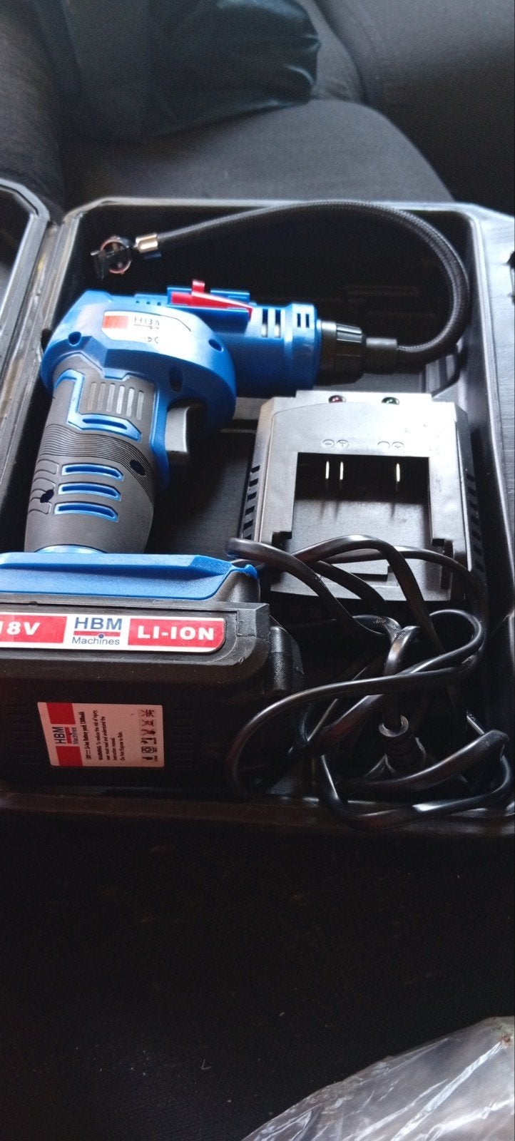 HBM Machines 18V Li-Ion Accu Compressor/Luchtpomp, Ophalen of Verzenden, Nieuw