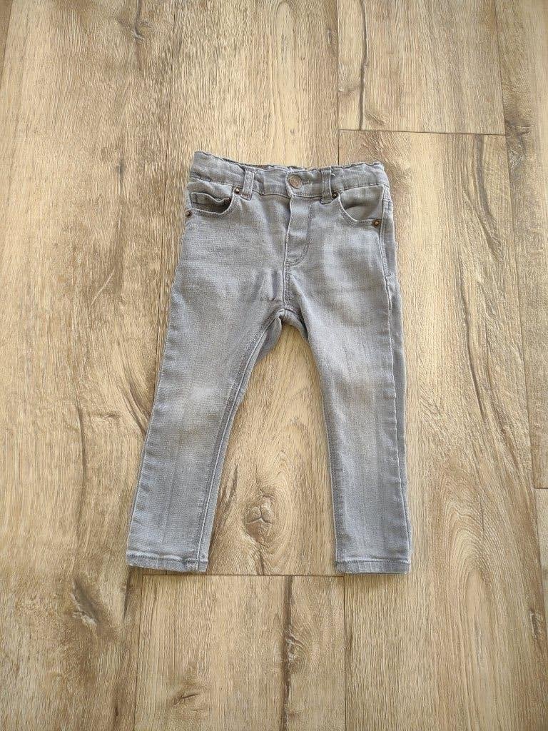 Prachtige grijze spijkerbroek van Zara, maat 86. Skinny., Broekje, Onb, Ophalen of Verzenden, Zara
