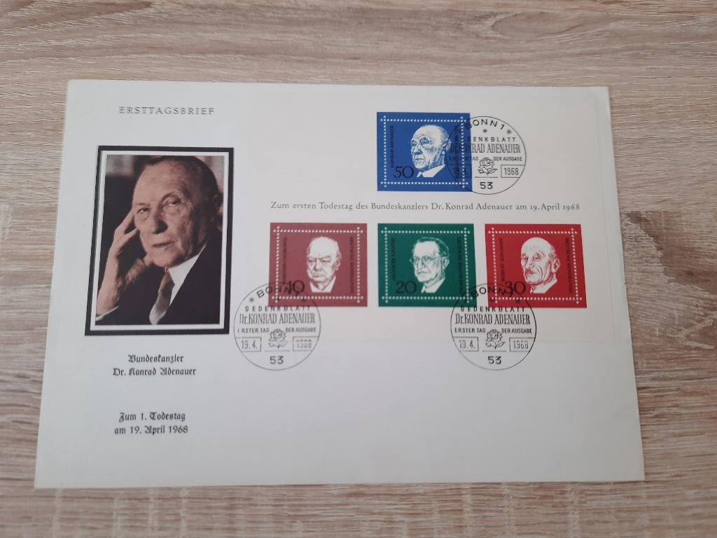 Duitsland fdc, Verzenden, BRD, Gestempeld