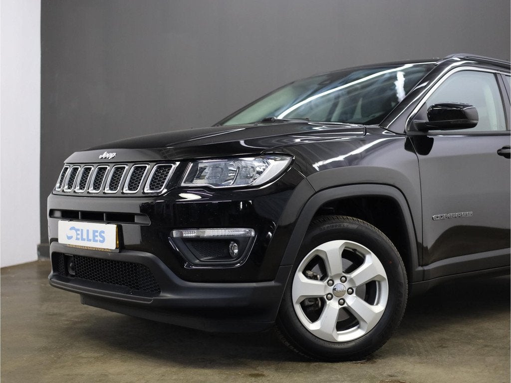 Jeep Compass 1.4 MultiAir Longitude | Trekhaak | Apple Carpl, Auto's, Jeep, Voorwielaandrijving, 450 kg, Gebruikt, Leder en Stof