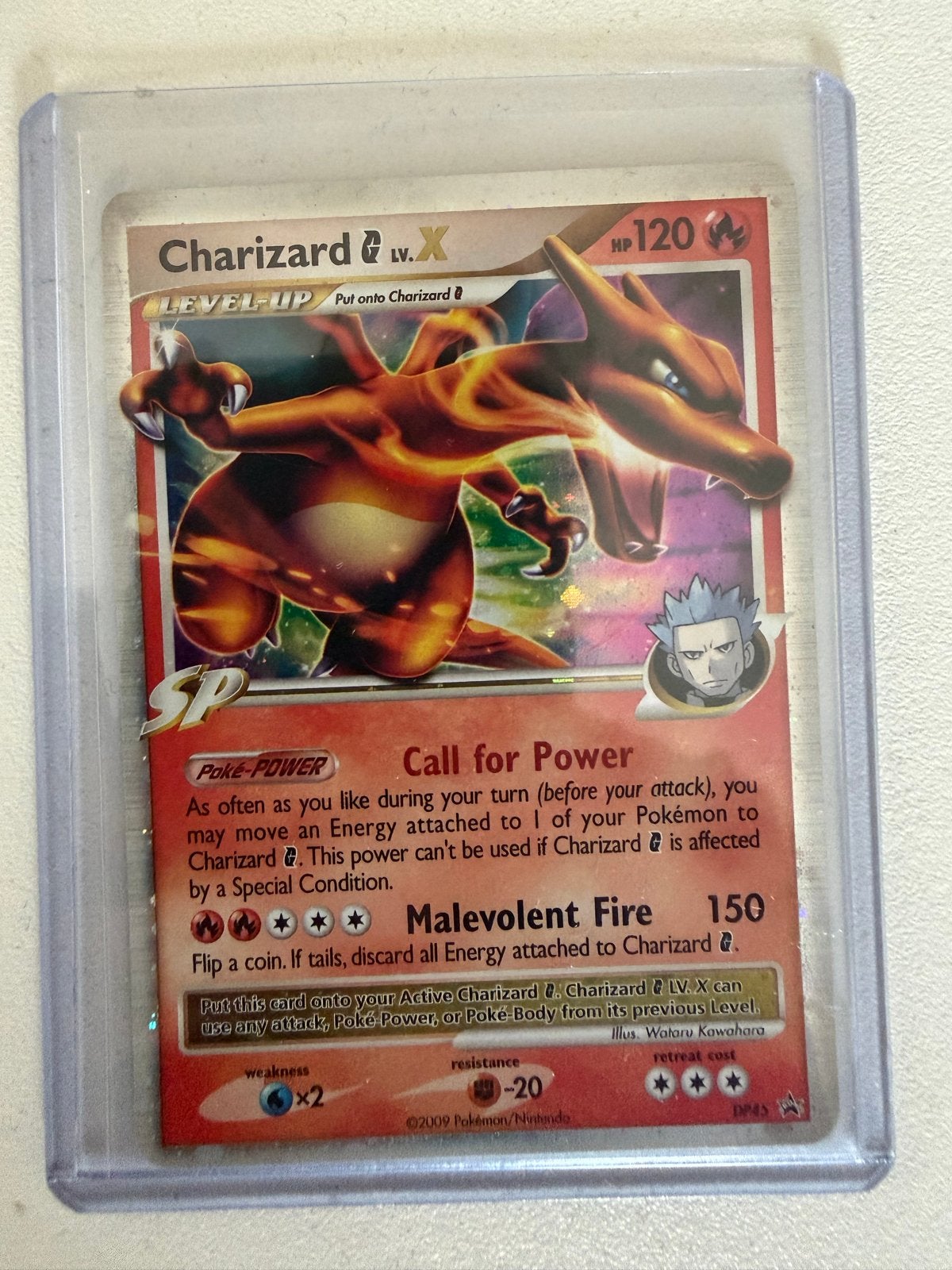Charizard G LV.X Pokémon kaart - Zo goed als nieuw, Ophalen of Verzenden, Zo goed als nieuw, Losse kaart