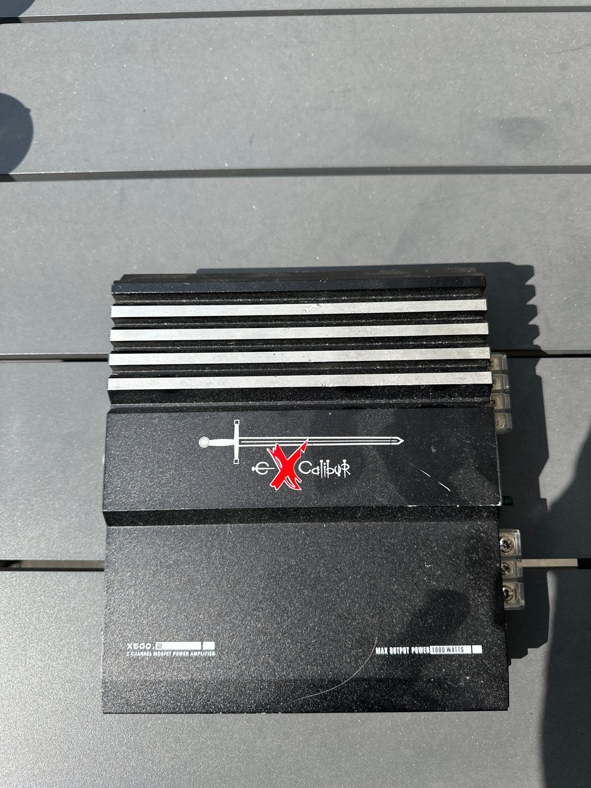Defecte Excalibur Versterker X500.2 - 1000 Watt Output, Audio, Tv en Foto, Versterkers en Receivers, Ophalen, Niet werkend, 120 watt of meer