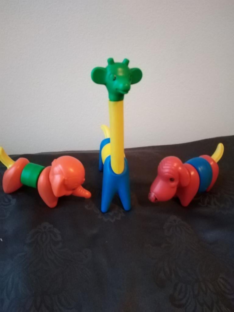 Tupperware speelgoed: Kombi Fant, hond en giraffe (zgan), Ophalen of Verzenden