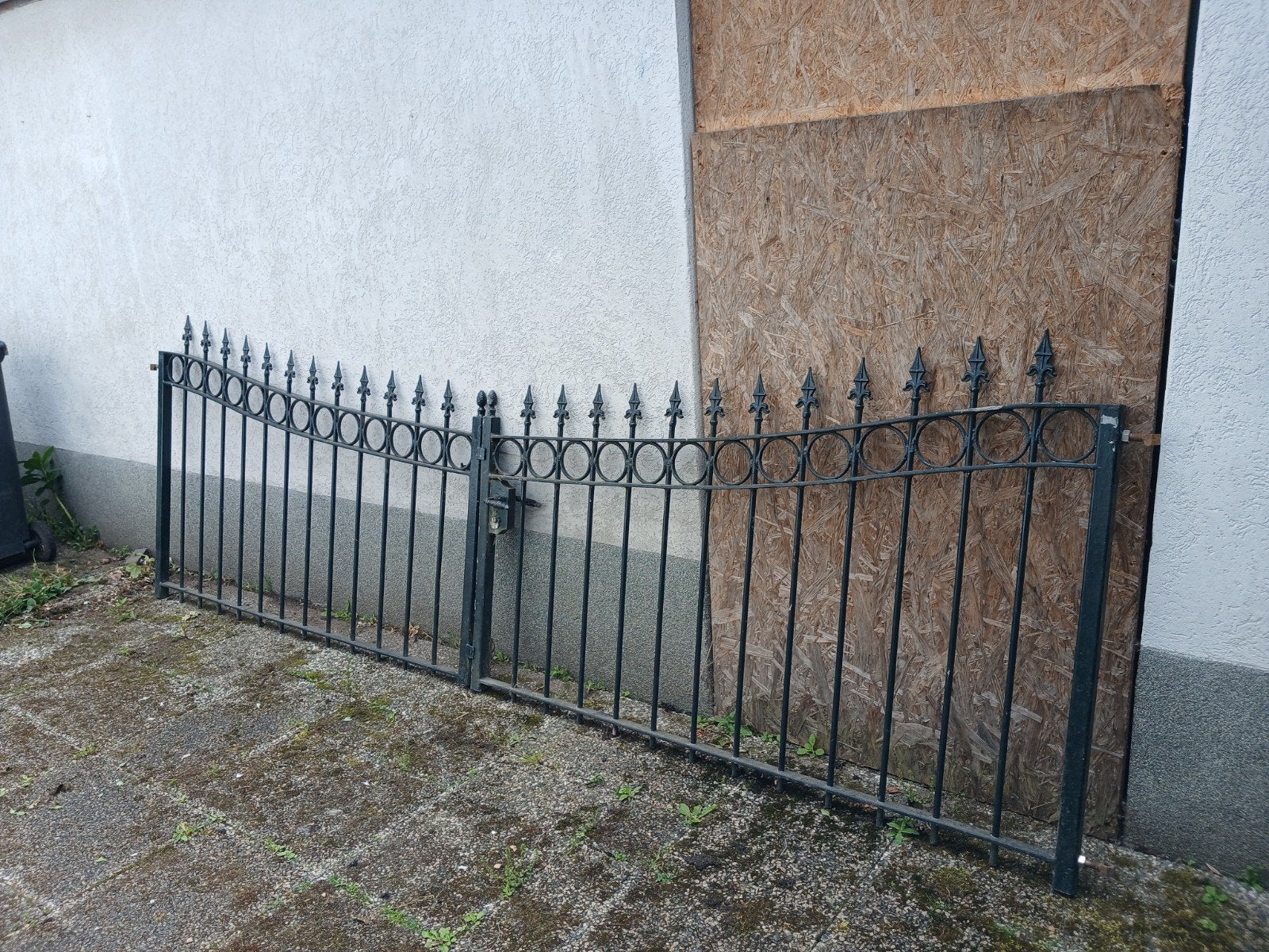 Metalen tuinpoort, Tuin en Terras, Ophalen, Gebruikt, IJzer, Sierhekwerk