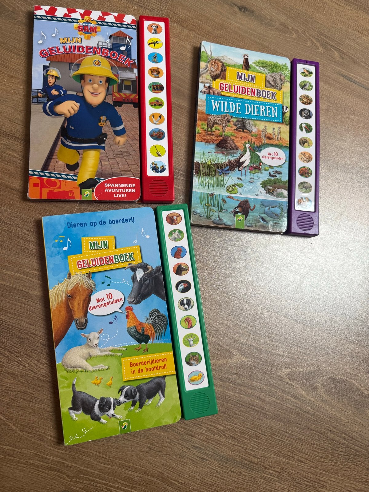Mijn Geluidenboek: Brandweerman Sam, Dieren, Wilde Dieren, Ophalen of Verzenden, Zo goed als nieuw, Uitklap-, Voel- of Ontdekboek