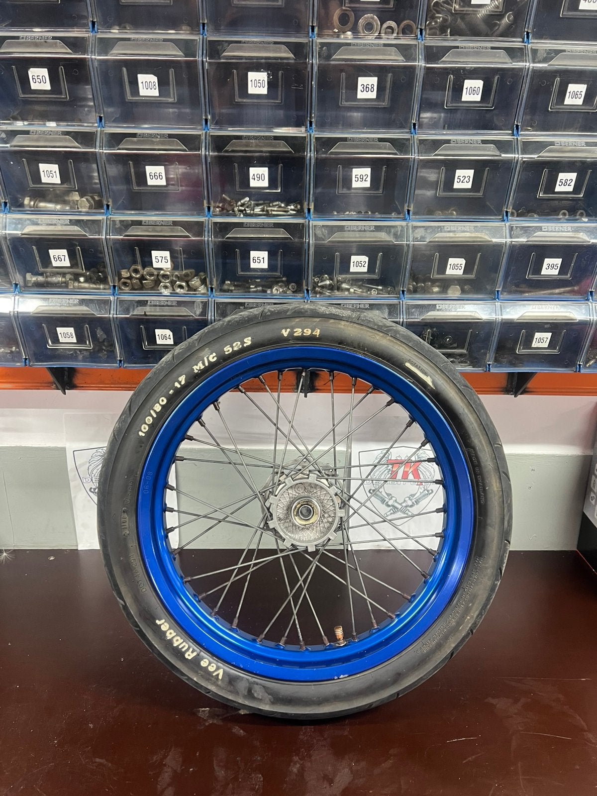 Derbi drd 85th edition voorvelg blauw, Fietsen en Brommers, Brommeronderdelen | Algemeen, Frame, Derbi, Ophalen of Verzenden, Zo goed als nieuw