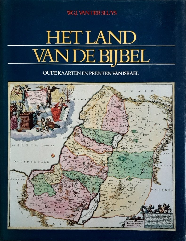 Het land van de bijbel, Boeken, Ophalen of Verzenden, 1800 tot 2000, Nederland, Landkaart