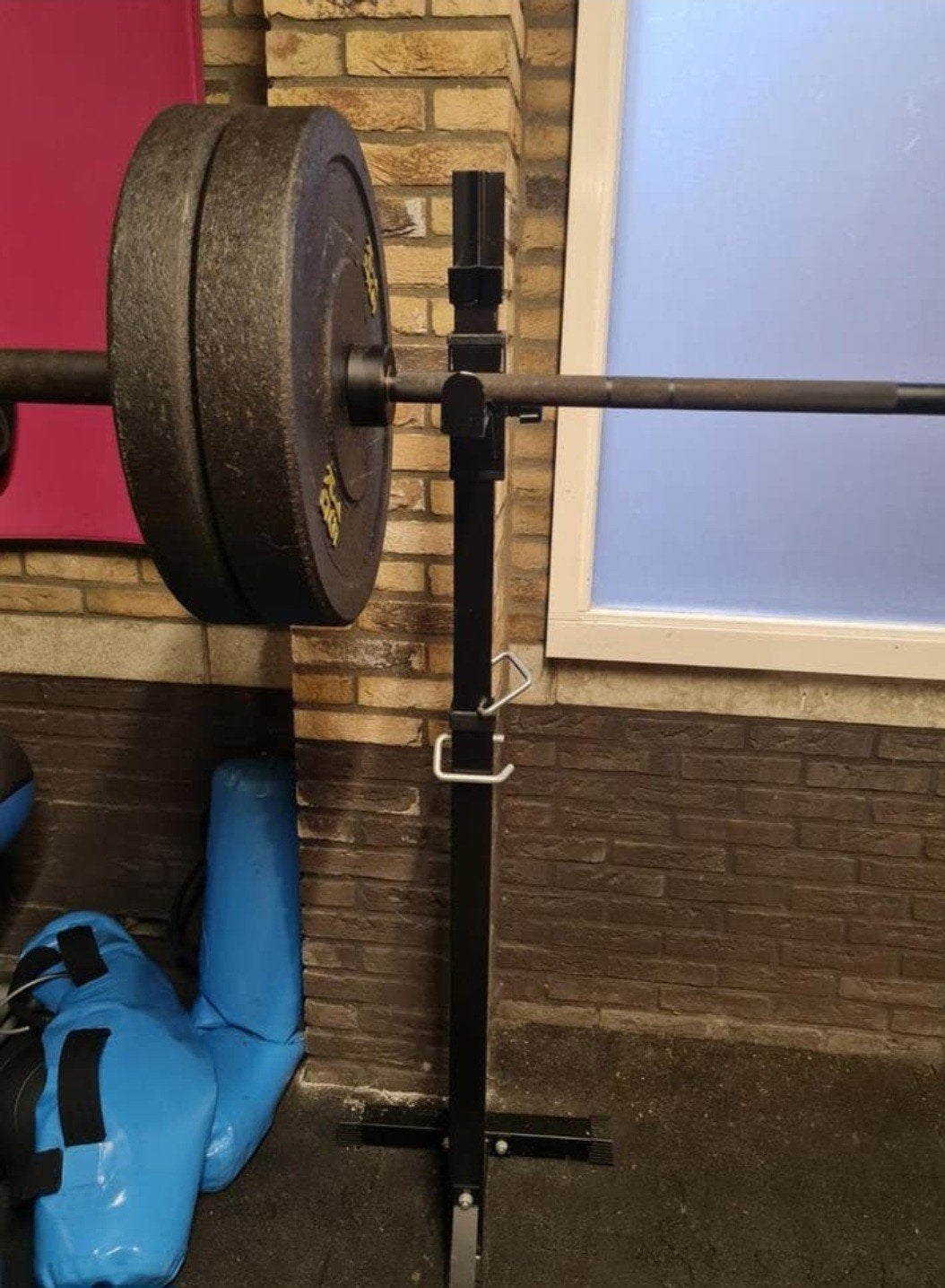 Olimpische halterset Strongman met schijven, Sport en Fitness, Fitnessmaterialen, Ophalen, Gebruikt, Rug, Halterset