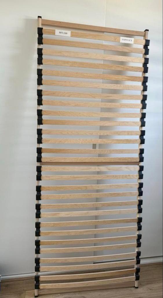 2 lattenbodems 80x200 cm - Topflex, Ophalen, Gebruikt, Eenpersoons, 80 cm