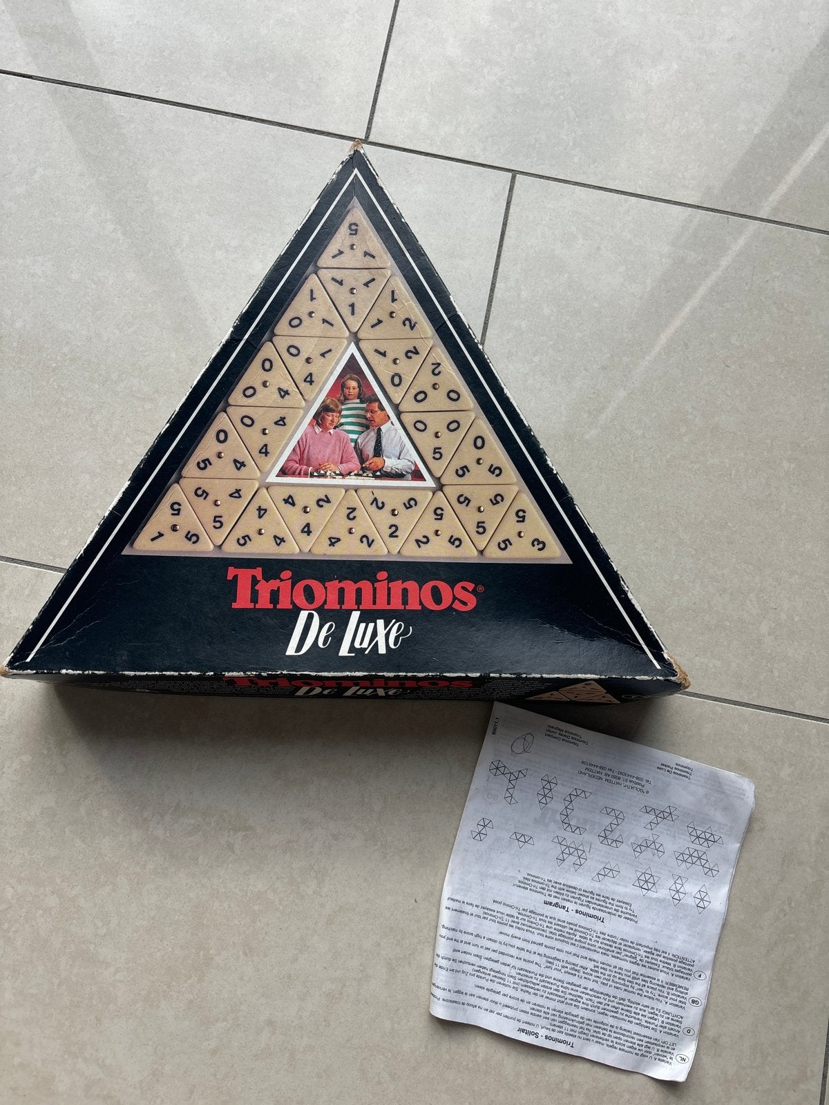 Triominos De Luxe - Het fascinerende dominospel, Een of twee spelers, Ophalen of Verzenden, Gebruikt