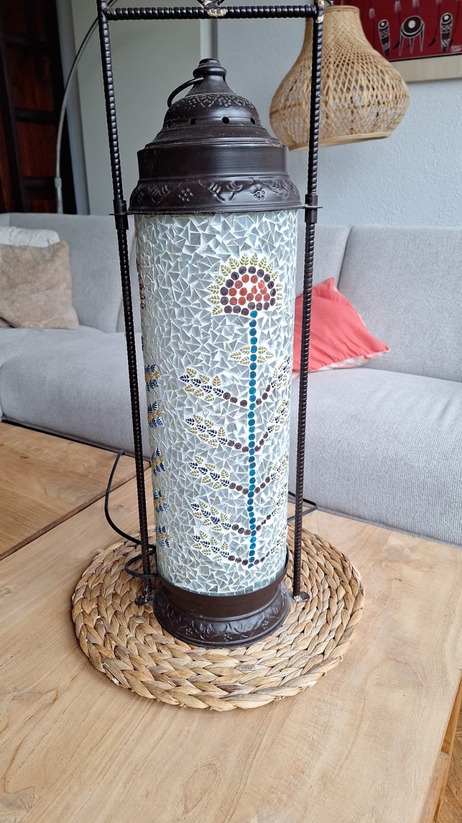 mooie lamp uit India, Ophalen, Zo goed als nieuw