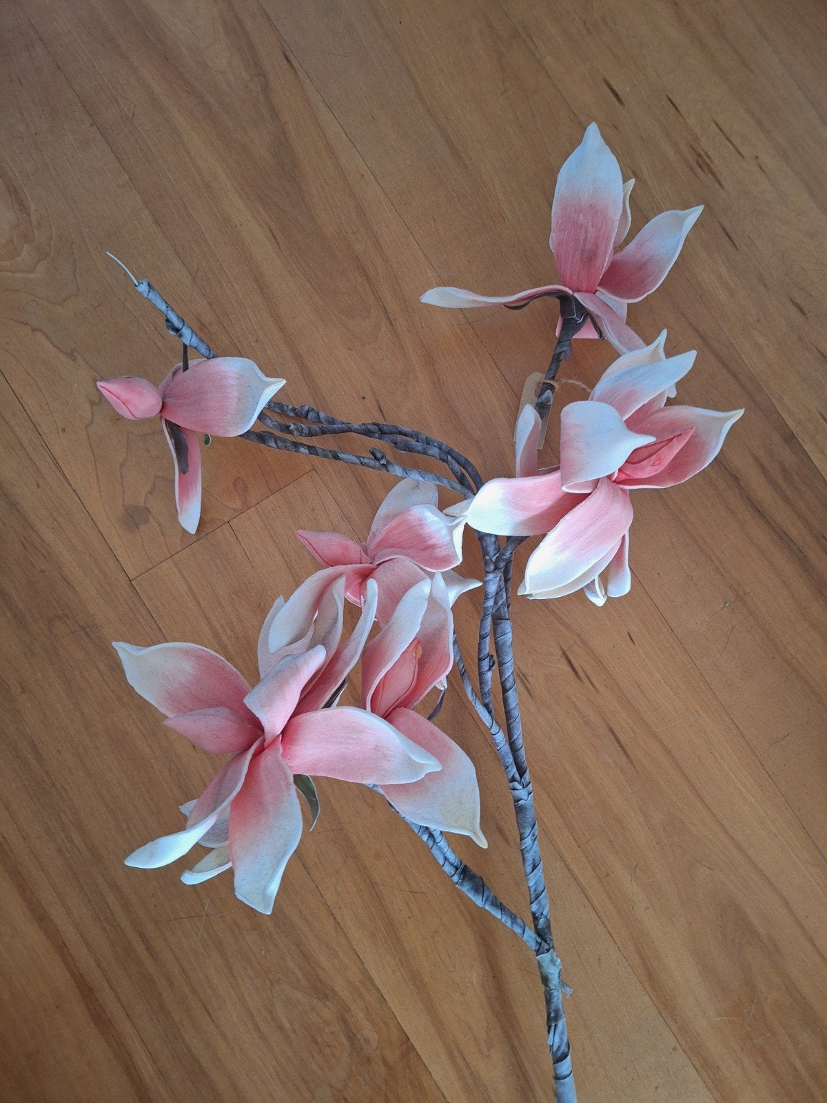 Magnolia tak kunstbloemen, Ophalen, Binnen, Roze, Kunstbloem