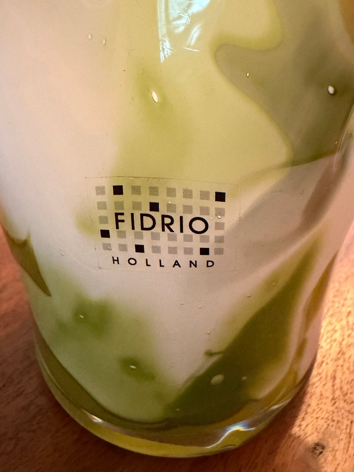 Fidrio sculptuur glazen vaas, 15 cm, diverse kleuren, Ophalen of Verzenden
