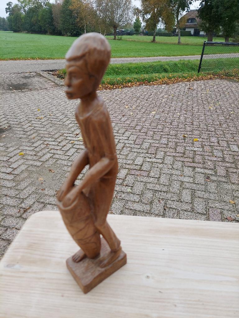 houtsnjwerk afrikaanse pop, Ophalen of Verzenden, Nieuw, Pop
