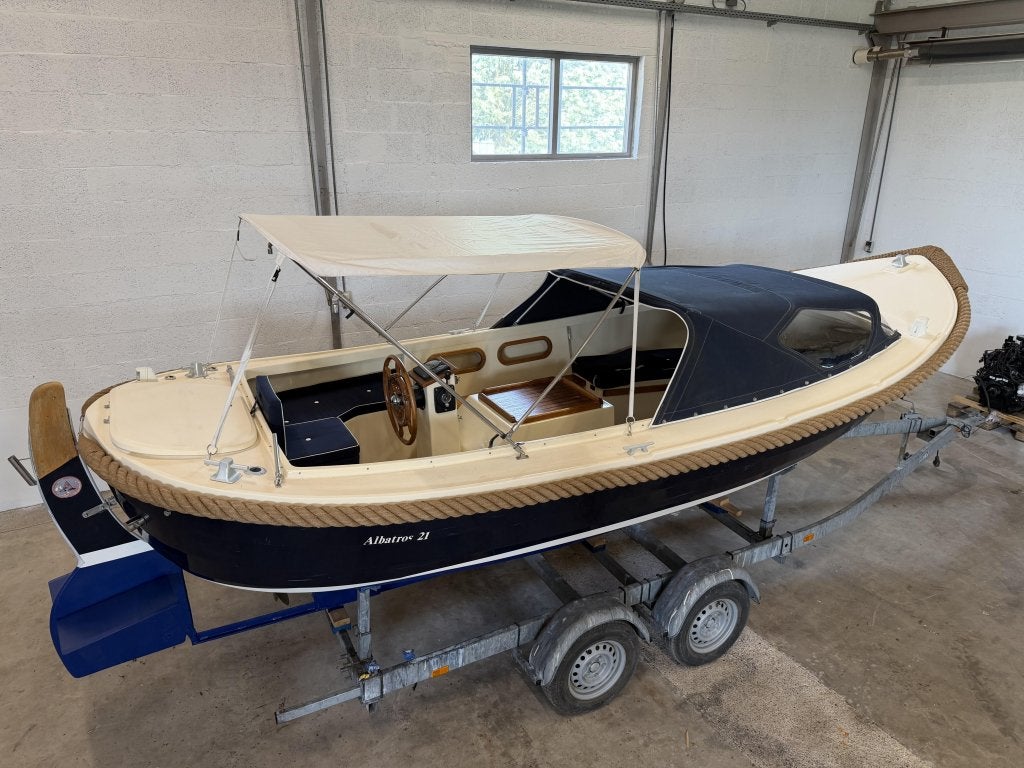Albatros 21 Vetus 4 cilinder ZGAN!! Biminitop Teak Buiskap, Overige merken, Overige typen, Diesel, Polyester