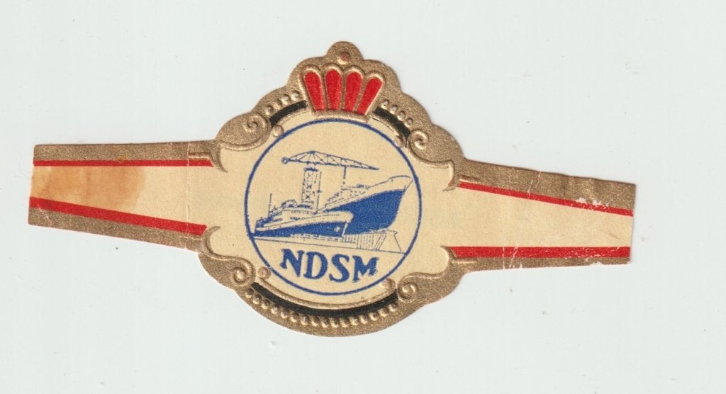 reclamen no 124  ndsm, Ophalen of Verzenden, Zo goed als nieuw, Sigarenbandjes
