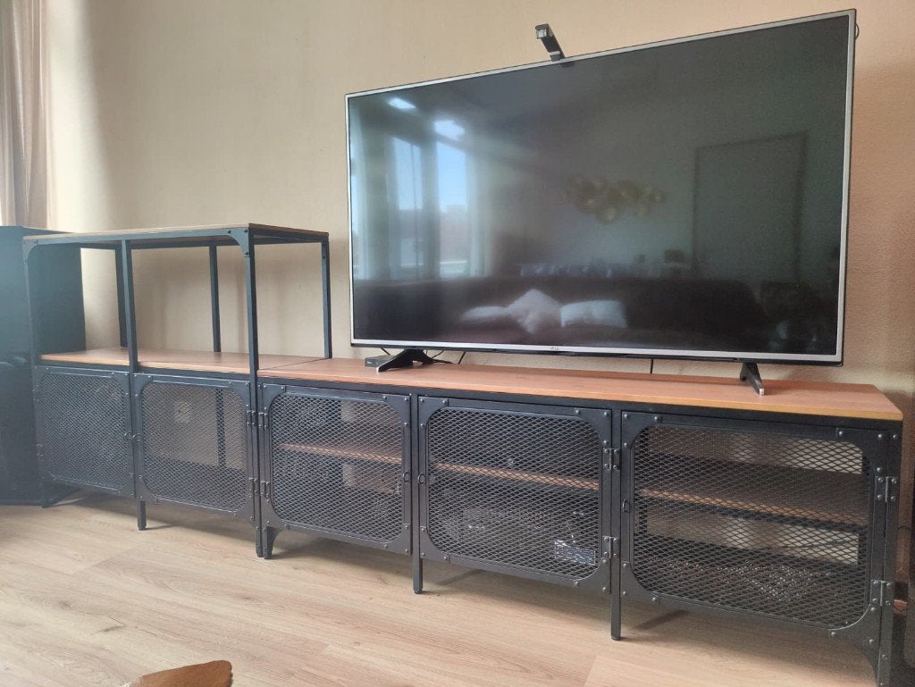 TV Meubel Ikea FJÄLLBO, Ophalen, Gebruikt, 150 tot 200 cm, Minder dan 100 cm