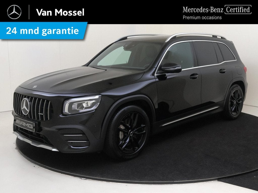 Mercedes-Benz GLB AMG 35 4MATIC Premium Plus, Auto's, Mercedes-Benz, Euro 6, 4 cilinders, Leder en Stof, Zwart