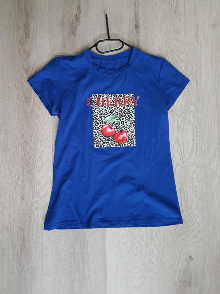 Dames t-shirt kobalt blauw maat S, Zo goed als nieuw, Korte mouw, Maat 36 (S), Verzenden