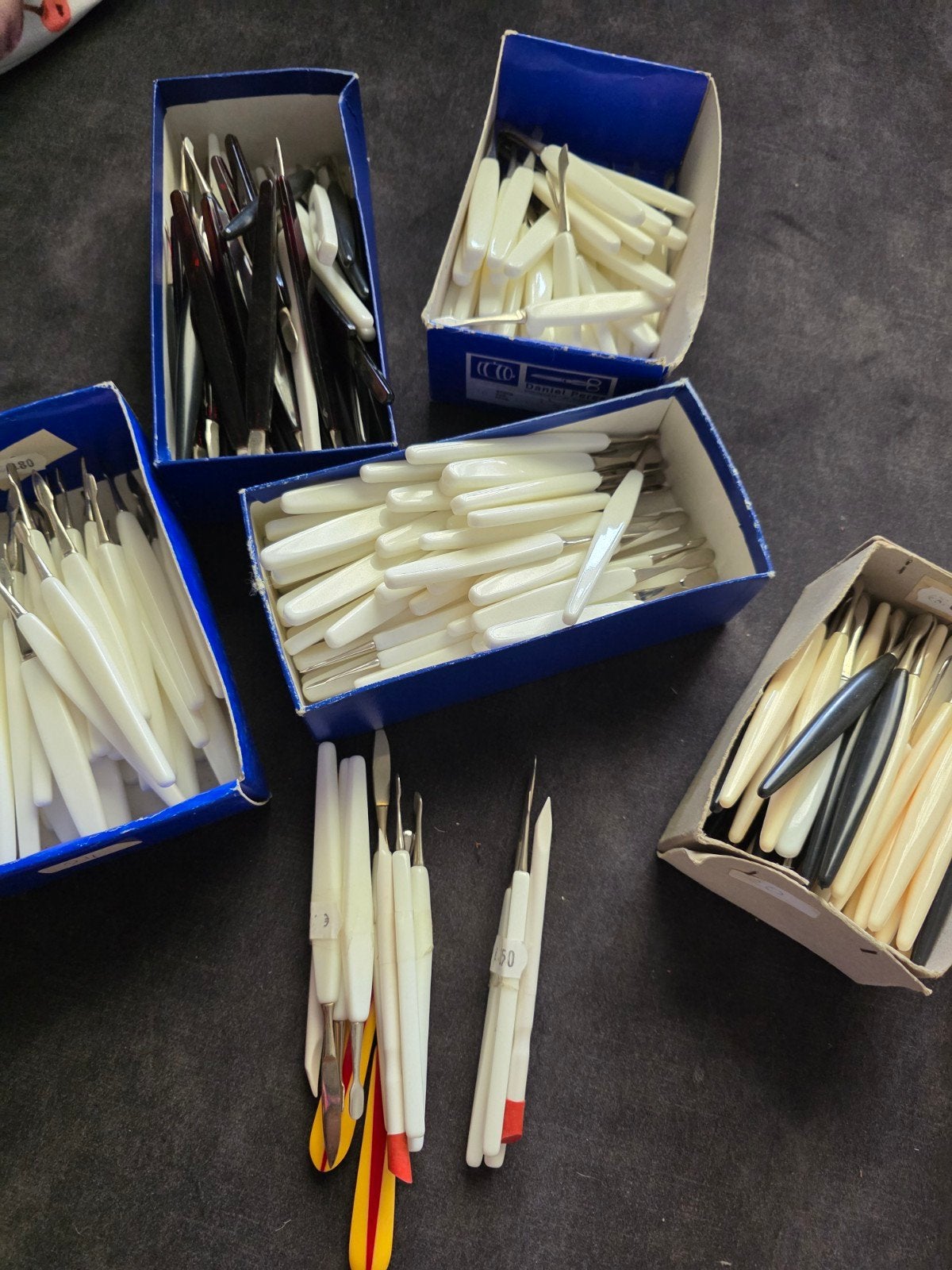 Grote partij vintage nagelriemduwers/manicure tools, Ophalen of Verzenden