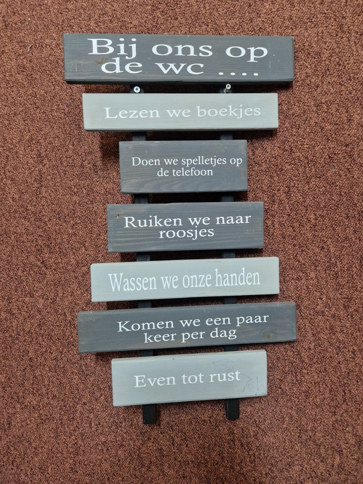 leuk tekstbord, Ophalen