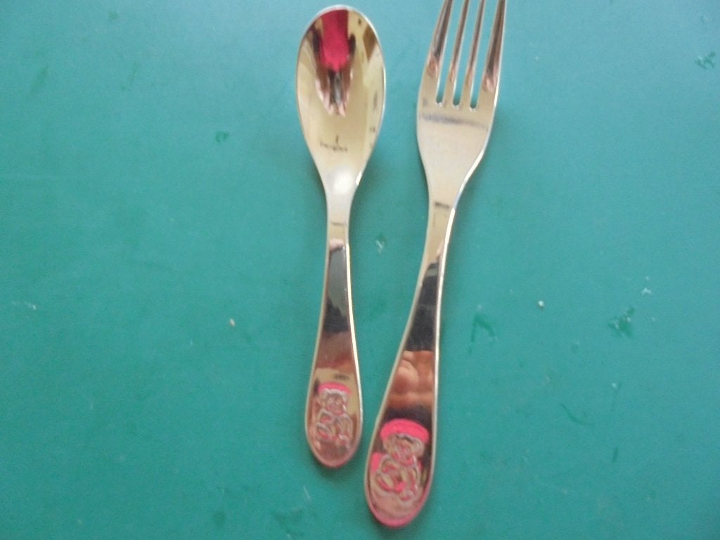 schulte kinderbestekset beer, Ophalen of Verzenden, Rvs of Chroom