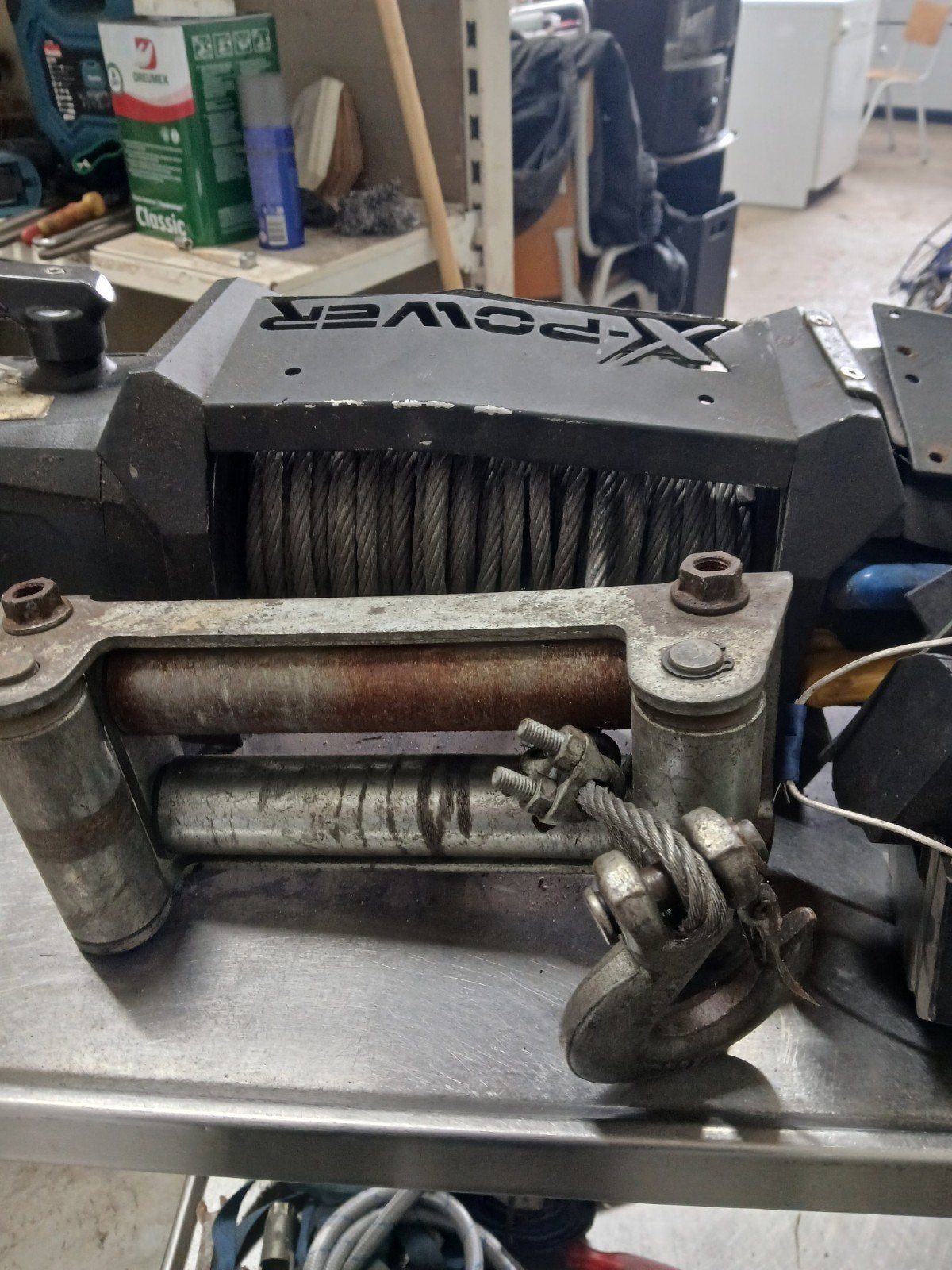 X-power elektrische winch lier, Ophalen