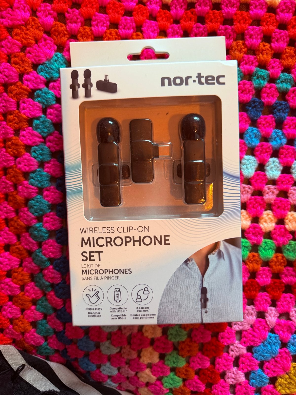 Nor-Tec Draadloze Clip-On Microfoon Set (Ongeopend), Ophalen, Nieuw, Overige typen, Draadloos