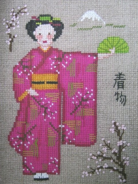 Borduurpatroon  Japanse Vrouw   nr 5951, Verzenden, Nieuw, Handborduren, Patroon