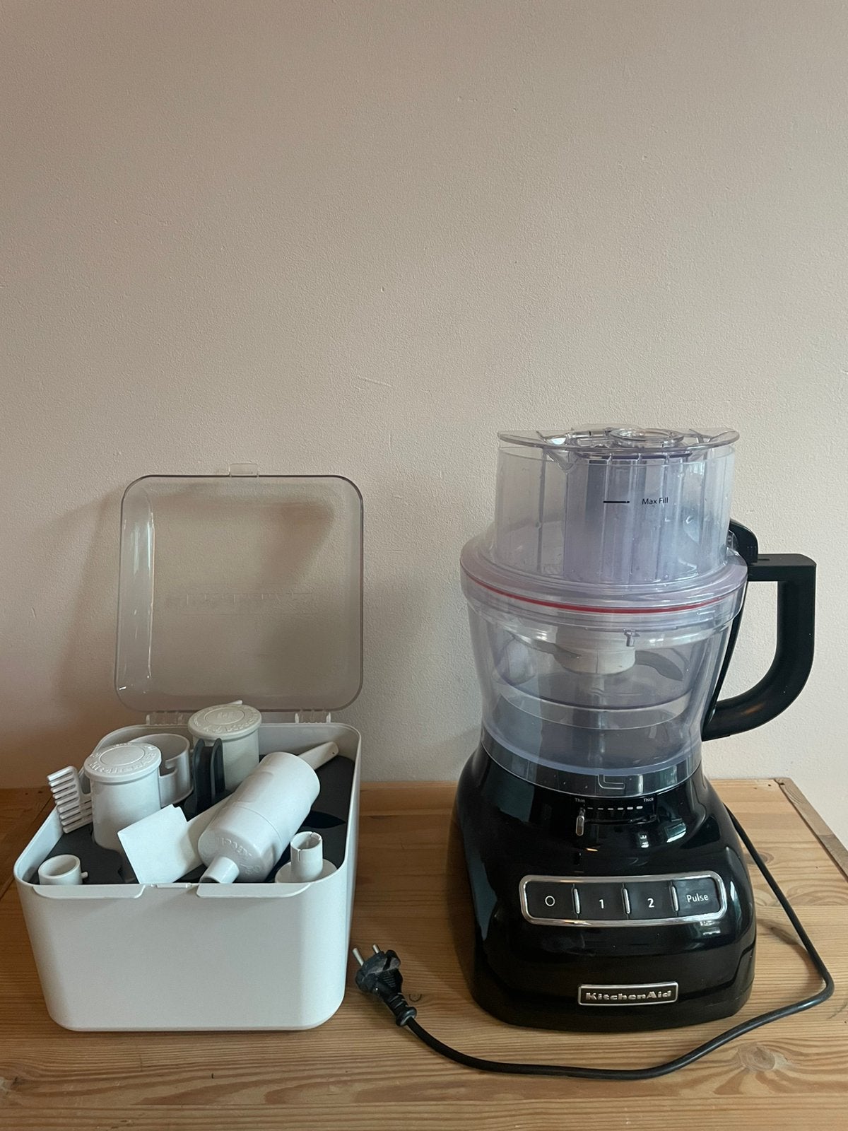 KitchenAid 3,1L Foodprocessor 5KFP1335EOB - DEFECT!, Ophalen of Verzenden, Niet werkend, Vaatwasserbestendig, 3 snelheden of meer