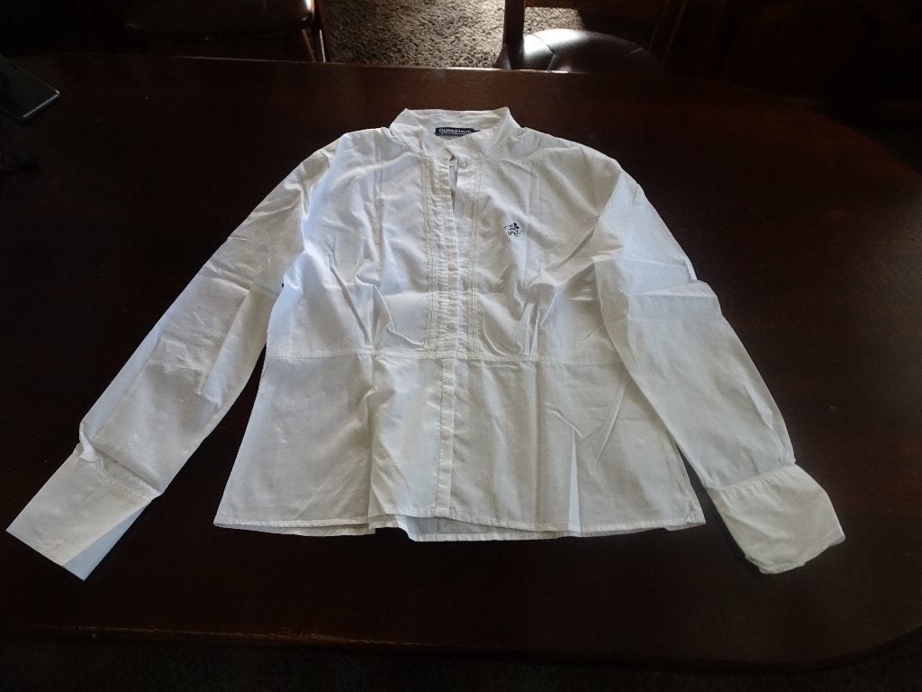 DONALDSON witte blouse/tuniek met leuke details, Verzenden, Wit, Maat 42/44 (L), Zo goed als nieuw